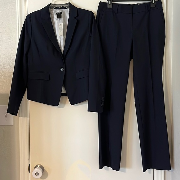 Ann Taylor Jackets & Coats Ann Taylor Navy Blue Dress Suit Poshmark
